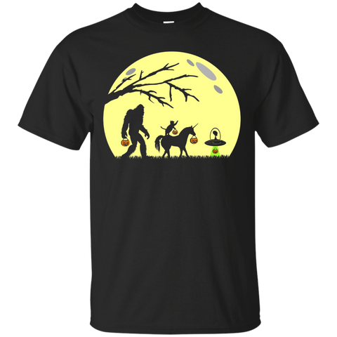 Trick Or Treat Halloween Silhouette T Shirt_black=