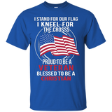 I Stand For The Flag Kneel For The Cross Patriotic T-shirt_black