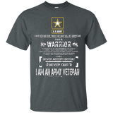 I Am An Army Veteran Tshirt_black