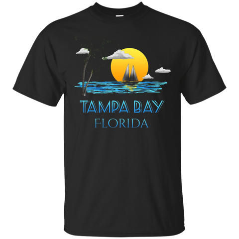 Tampa Bay Florida Sailing T-Shirt_Black