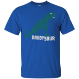 Mens Daddysaur First Time New Dad Dinosaur Gift Tee_black=