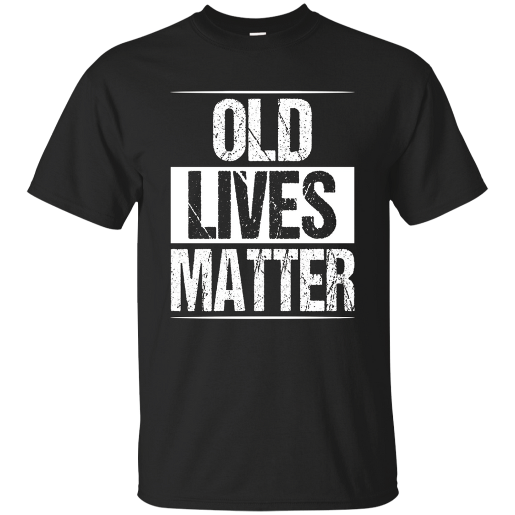 Old Lives Matter T-Shirt Men Women Elderly Seniors_Black