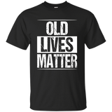Old Lives Matter T-Shirt Men Women Elderly Seniors_Black