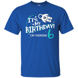 It's My Birthday I'm Turning 6 T-shirt 6th Astronaut Kids