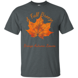 A Fall Breeze Brings Autumn Leaves T-shirt_black