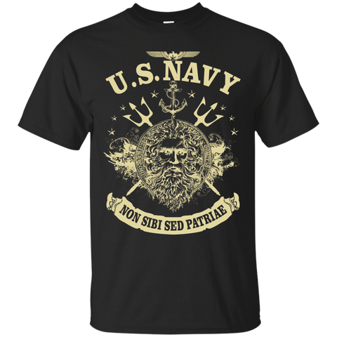 Vintage T-Shirt U.S. Navy Non Sibi Sed Patriae_Black