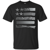 Mechanic American Flag Duct Tape T-shirt Patriotic_black=