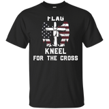 I Don't Kneel Christian T-shirt (design On Back Of Shirt)_black=