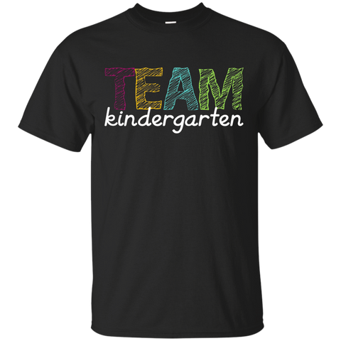 Team Kindergarten Teacher T-shirt Back To School_black=