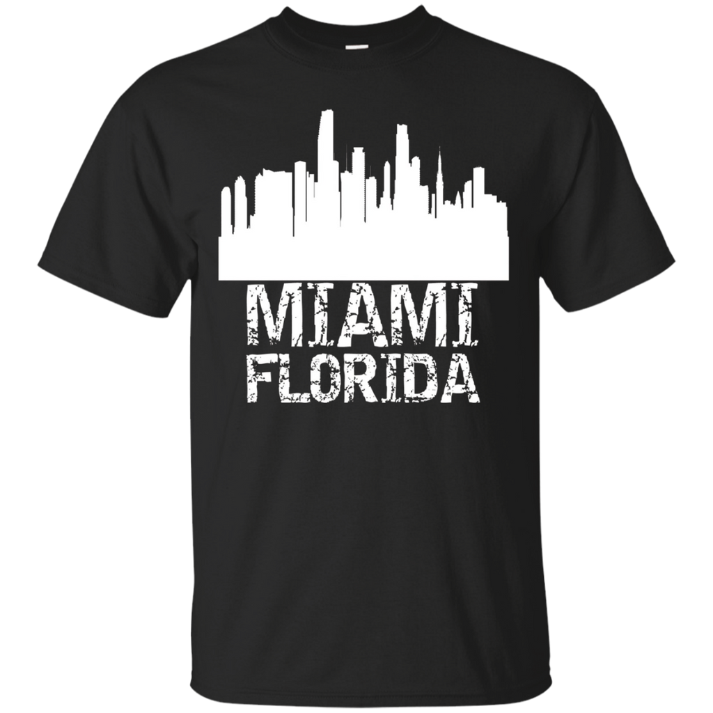 Miami Florida USA United States America City T-shirt_Black
