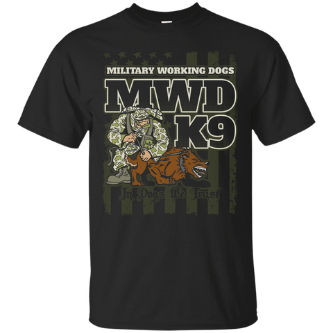 Military Working Dogs K9 Unit T shirt_Black