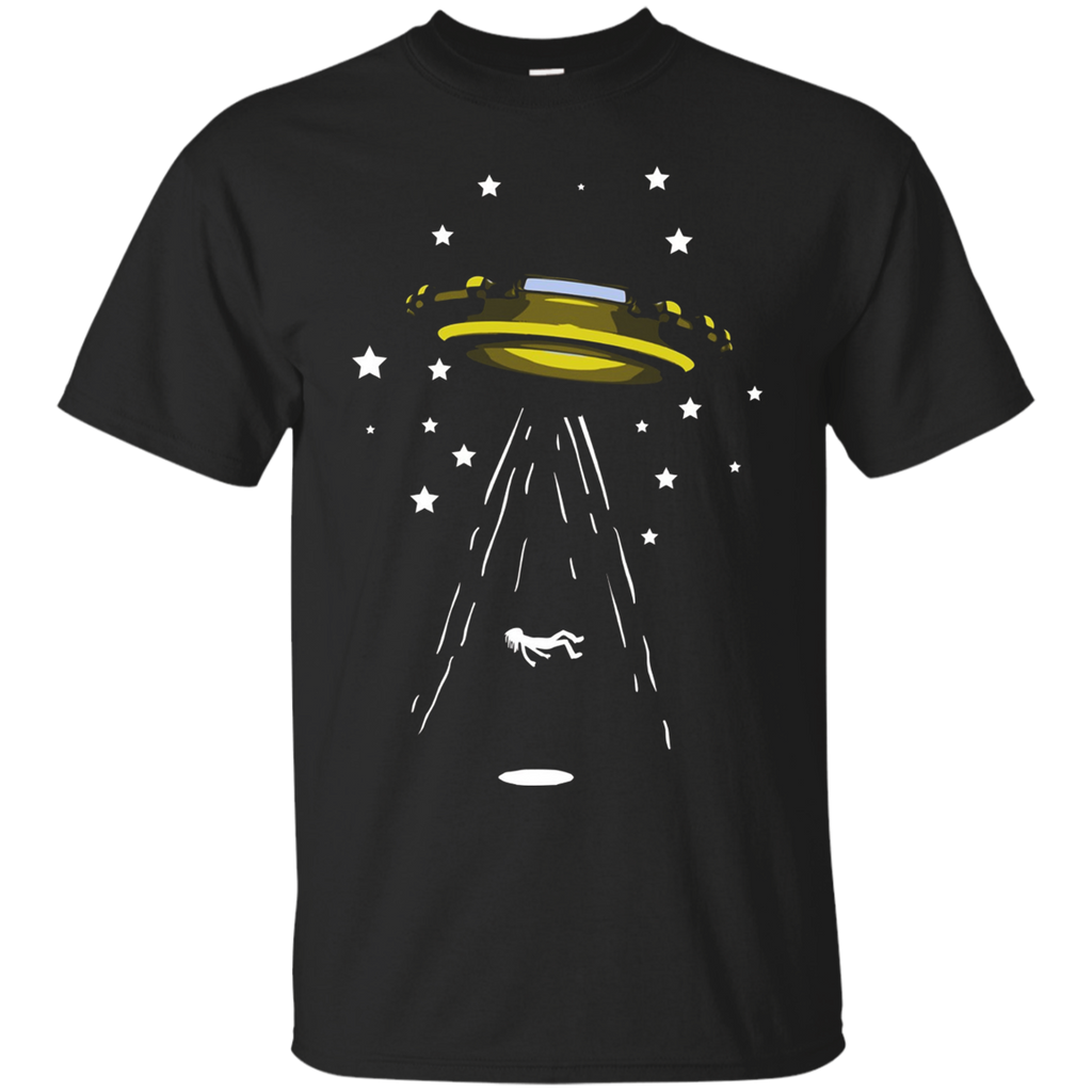 Mythical Alien Flying Saucer TShirt Evidence Paranormal_Black