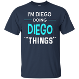 I'm Diego Doing Diego Things Funny First Name T-shirt_black=
