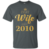 Womens Best Wife Since 2010 - T-Shirt 7 year Anniversary_Black