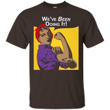 We've Been Doing It! Black Girl Rosie The Riveter T-Shirt._Black