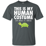 This Is My Human Costume I'm Really A Turtle Halloween Shirt_Black