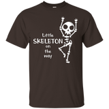 Little Skeleton On The Way T-shirt Skeleton Baby Lover_black=