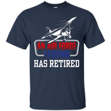 Cool T Shirt For Air Force. Retirement Gifts For Grandad_black
