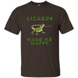 Lizards Make Me Happy Reptile Shirt