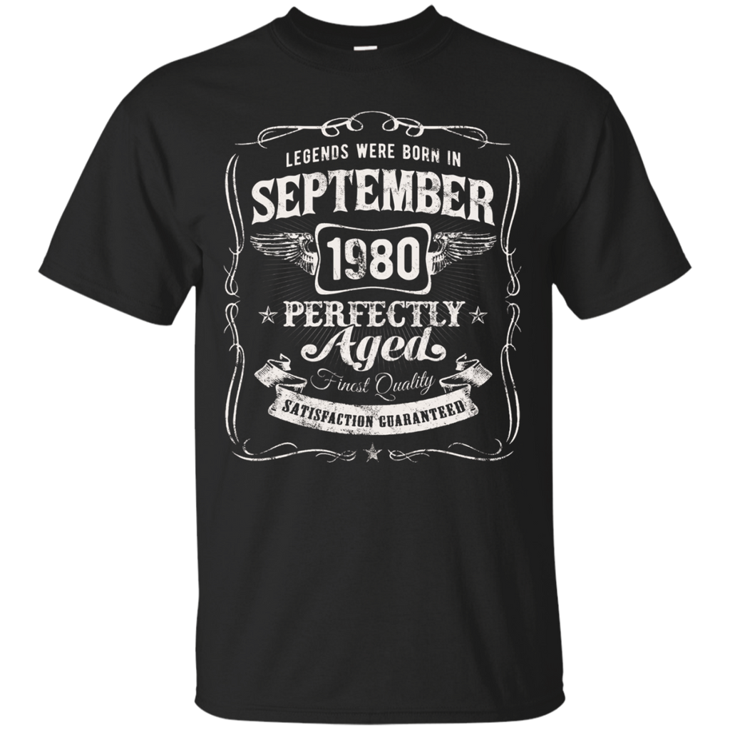Legends Were Born In September 1980 Shirt 37th Birthday Gift