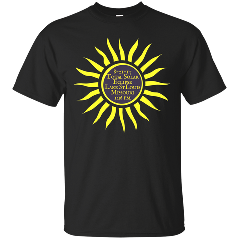 Lake St. Louis Total Solar Eclipse T-shirt, Aug 21 Sun Tee