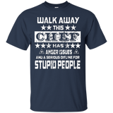 Walk away this Chef has anger issues funny t-shirt_Black