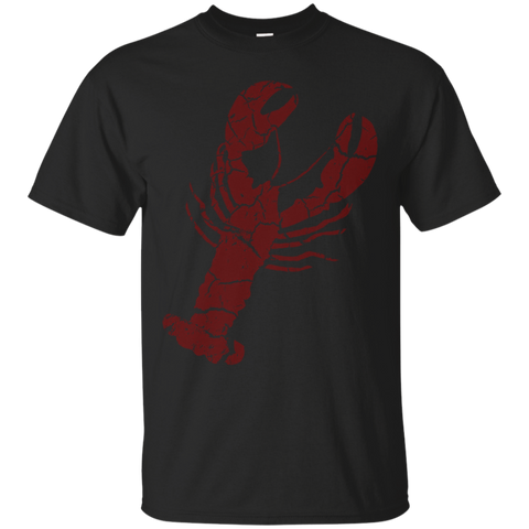 Vintage Lobster Print Shirt Red - Lobster T Shirt_Black