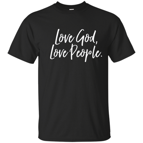 Love God Love People Vintage, Distressed Tee Shirt