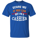 Scare Me If You Can But I'm A Cashier Halloween T-Shirt_Black