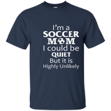 Women's I'm a Soccer Mom i could be quiet woman tshirt_Navy