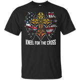 Stand For The Flag Kneel For The Cross T Shirt_black=