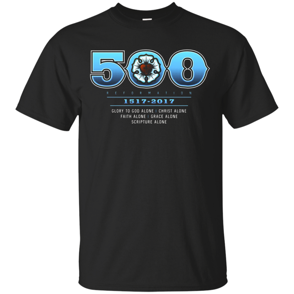Reformation Day 500th Anniversary Five Solas T-shirt_Black