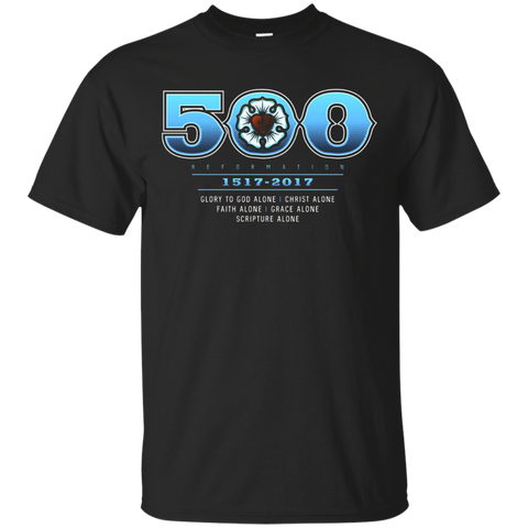 Reformation Day 500th Anniversary Five Solas T-shirt_Black