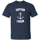 Captain Logan T-shirt Personalized Boat Captain Shirt_black=