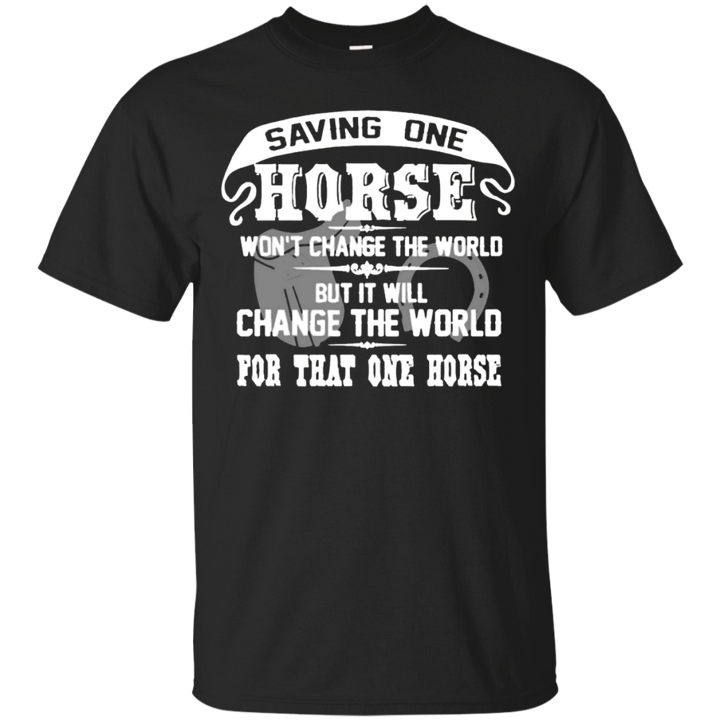 Saving One Horse Shirt_Black