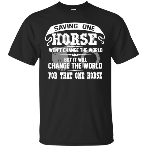 Saving One Horse Shirt_Black