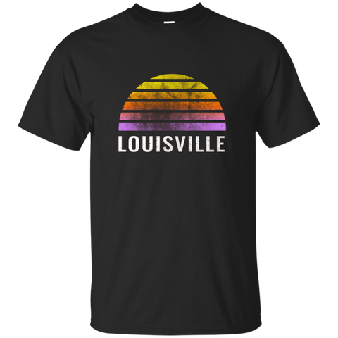 Throwback Sunset Vintage Louisville Shirt_Brown