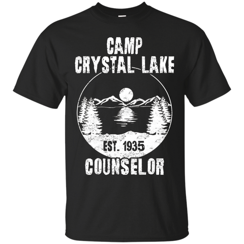 Crystal Lake Counselor Vintage Retro Style Shirt_black=