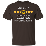 PACIFIC CITY OREGON Solar Eclipse Souvenir Gift T Shirt_Black