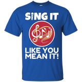 Singing Show Choir T-shirt - Sing It Like You Mean It_black=