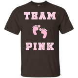 Team Girl Baby Shower Gender Reveal Party Cute Funny Pink_Black