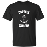 Captain Vincent T-shirt Personalized Boat Captain Shirt_black=