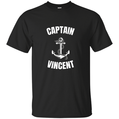 Captain Vincent T-shirt Personalized Boat Captain Shirt_black=