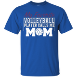 Womens My Favorite Volleyball Player Calls Me Mom Tshirt_Black