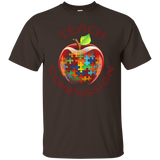 Teach Compassion Autism Awareness T-shirt_Black