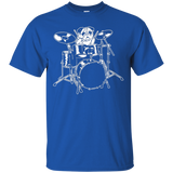 Original Pug Dog Playing The Drums Funny Shirt_Black