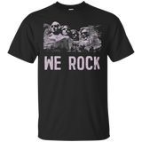 We Rock Mount Rushmore T-Shirt - Presidents Sculpture Tee_Black