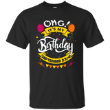 OMG! It's My Birthday Born On 23rd of September Gift T-Shirt_Black
