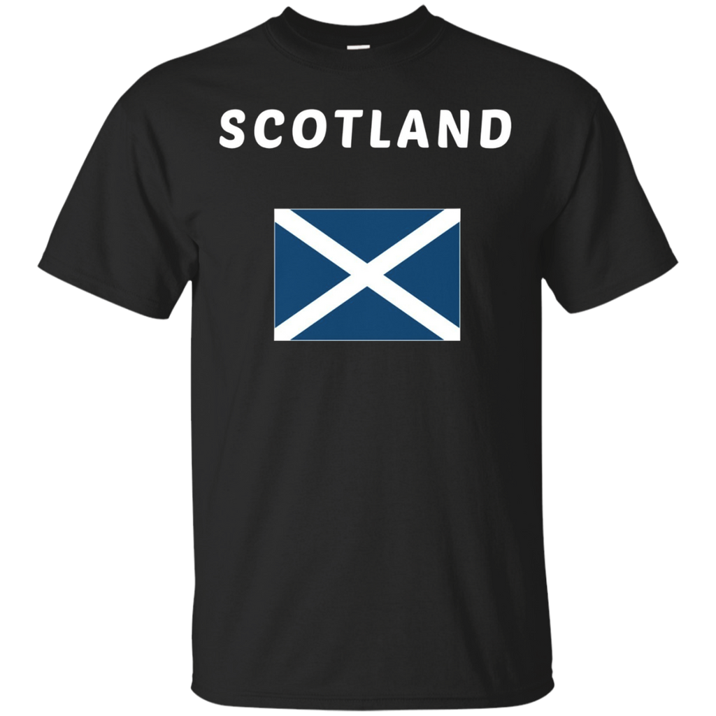 SCOTLAND T-shirt Flag Tee Scots Scottish National Country_Black