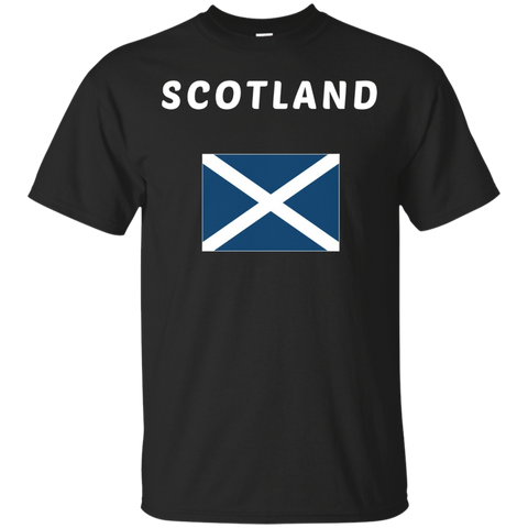 SCOTLAND T-shirt Flag Tee Scots Scottish National Country_Black